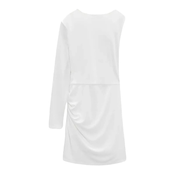 ZARA TWISTED ASYMMETRIC DRESS SIZE M - Picture 13 of 16